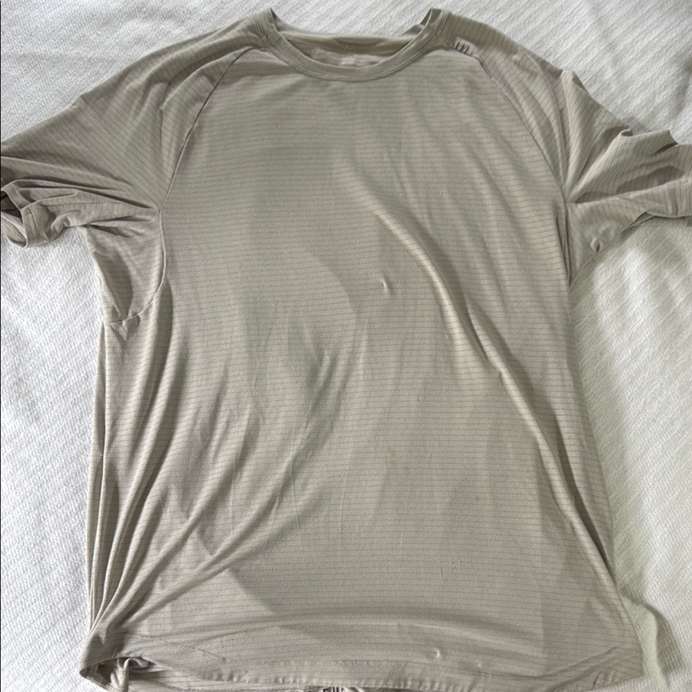 Lululemon Athletica Tan Short Sleeve Tee